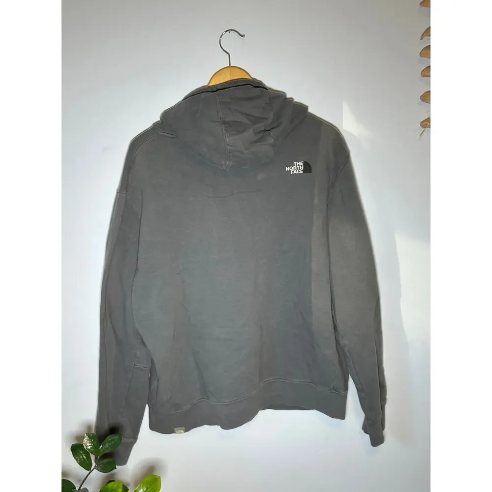 Gray The North Face Half Dome Logo Hoodie Sweatshirt | MENDED - (Men's XL)‎